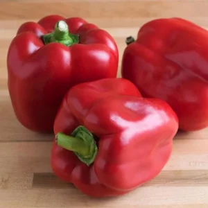 1 Set Red Knight Pepper Plants - Big Bell Peppers Seedling - 4-6 Inch Tall - Garden Ready