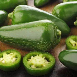 Jalapeno Pepper Plants Set - 2 Green Medium Hot Chili Capsicum Annuum, 4-6 Inch Vegetable Plants