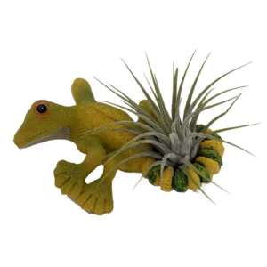 Yellow Lizard Air Plant Hanging Ornament Ceramic Pot Pal - Indoor Decor