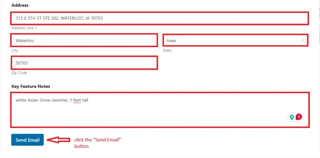 step 3 plant finder, how to use plant finder service