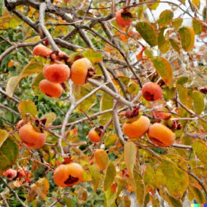 American Persimmon Tree Live Plant - Sweet Persimmon Garden Plant 8-10 Inch