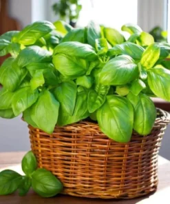 Set of 3 Sweet Basil Live Starter Plants - 4