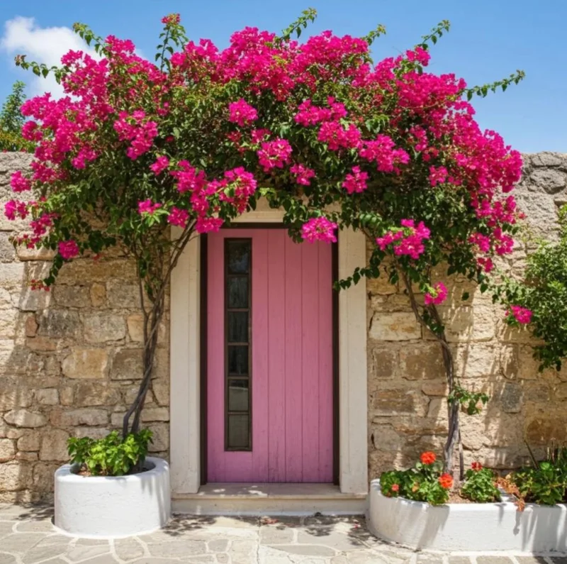 Set of 2 Raspberry Ice Bougainvillea Live Plants, Pink Color, 4-6 Inch Tall Set of 2 Raspberry Ice Bougainvillea Live Plants, Pink Color, 4-6 Inch Tall - Image 3