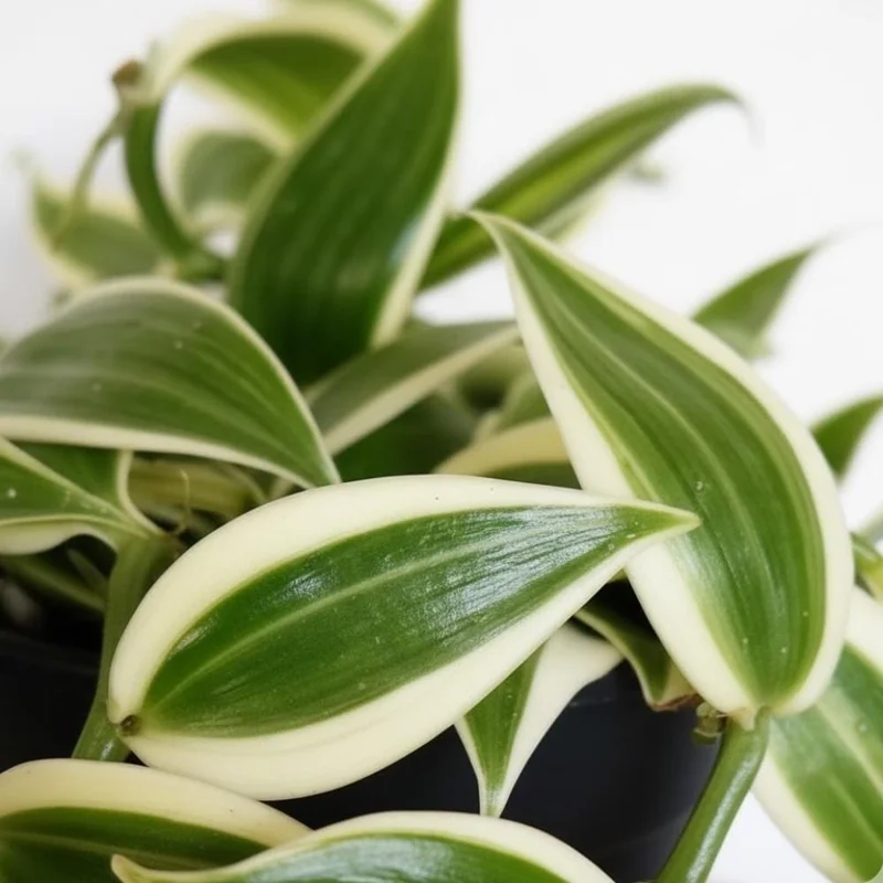 Variegated Vanilla Orchid Live Plant – Vanilla Vine in 4 Inch Pot – Indoor Orchid Variegated Vanilla Orchid Live Plant – Vanilla Vine in 4 Inch Pot – Indoor Orchid - Image 3