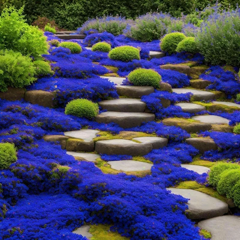 100 Blue Creeping Thyme Seeds - Perennial Ground Cover Plant Seeds for Garden 100 Blue Creeping Thyme Seeds - Perennial Ground Cover Plant Seeds for Garden - Image 2