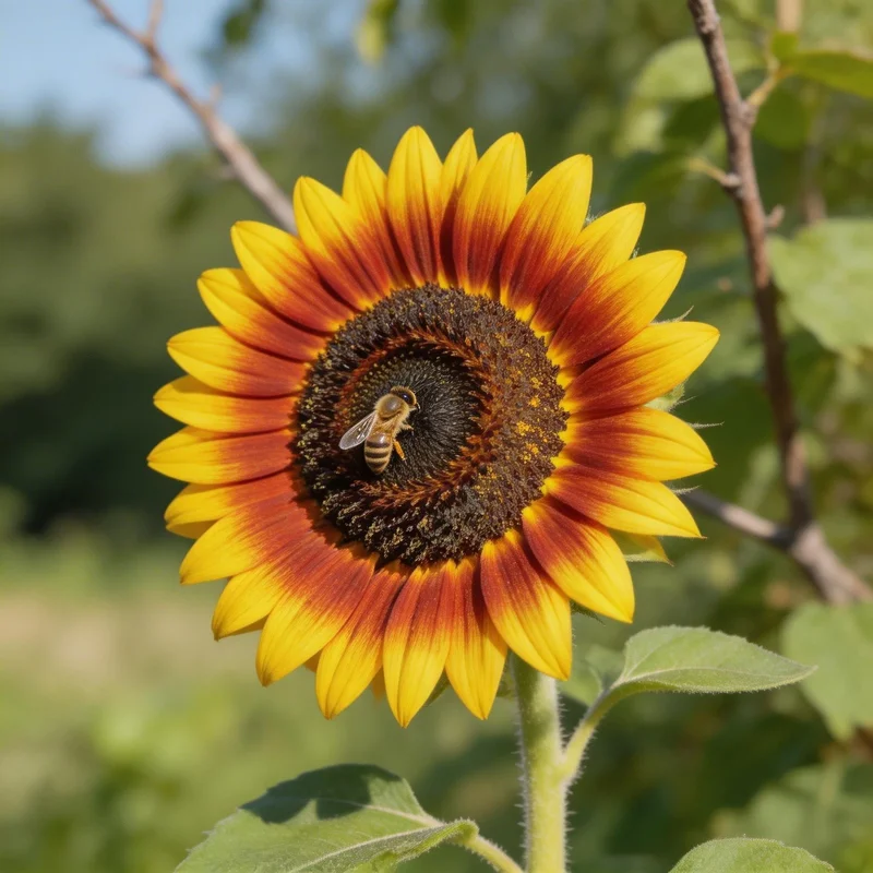 100 Sunflower Seeds for Home Garden - Ornamental Annual Flower Seeds Outdoor - Image 1