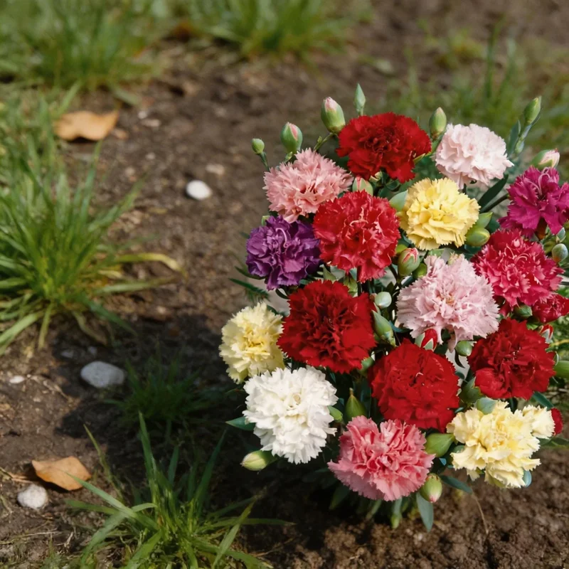 1000 Carnation Seeds - Fragrant Perennial Dianthus Flower Seeds for Outdoor Home Garden & Balcony Decor - Multicolor - Image 1