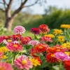 200 Zinnia Seeds Mixed Colors - Easy to Grow Annual Flowering Plants for Outdoor Gardens, Full Sun - Image 1