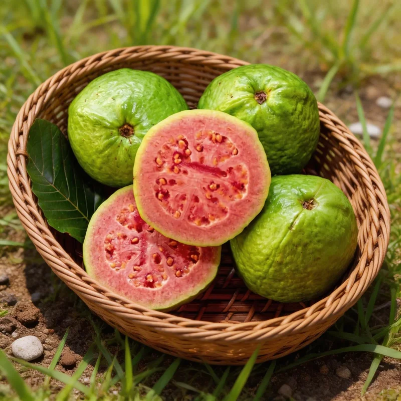 50 Guava Seeds - Sweet Tropical Fruit Tree Seeds for Home Garden & Patio - Image 1