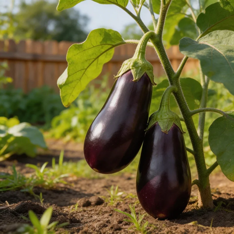 500pcs Eggplant Seeds - Purple Aubergine Vegetable Seeds for Outdoor Garden - Image 1