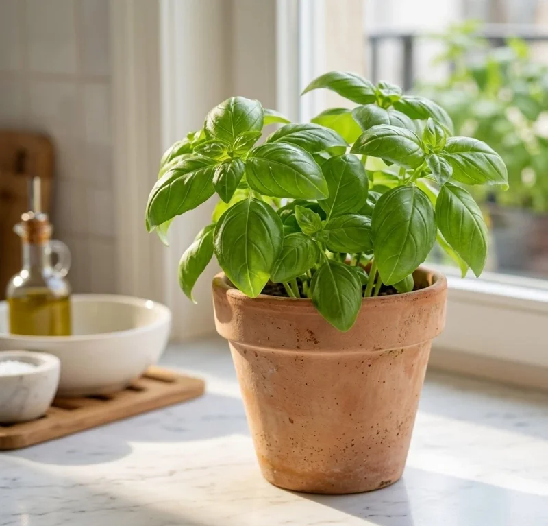 Basil Seeds - 1000 Count Fragrant Herb Seeds for Balcony & Yard - Image 1