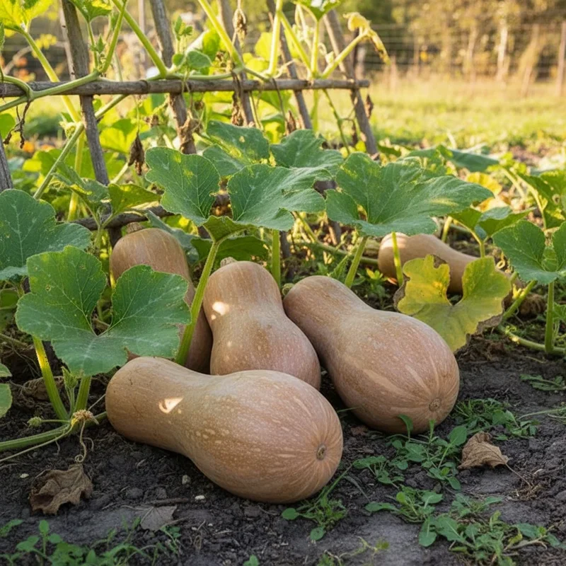 Butternut Squash Seeds - 50 Pcs Non-Treated Vegetable Seeds for Outdoor Gardening - Image 1