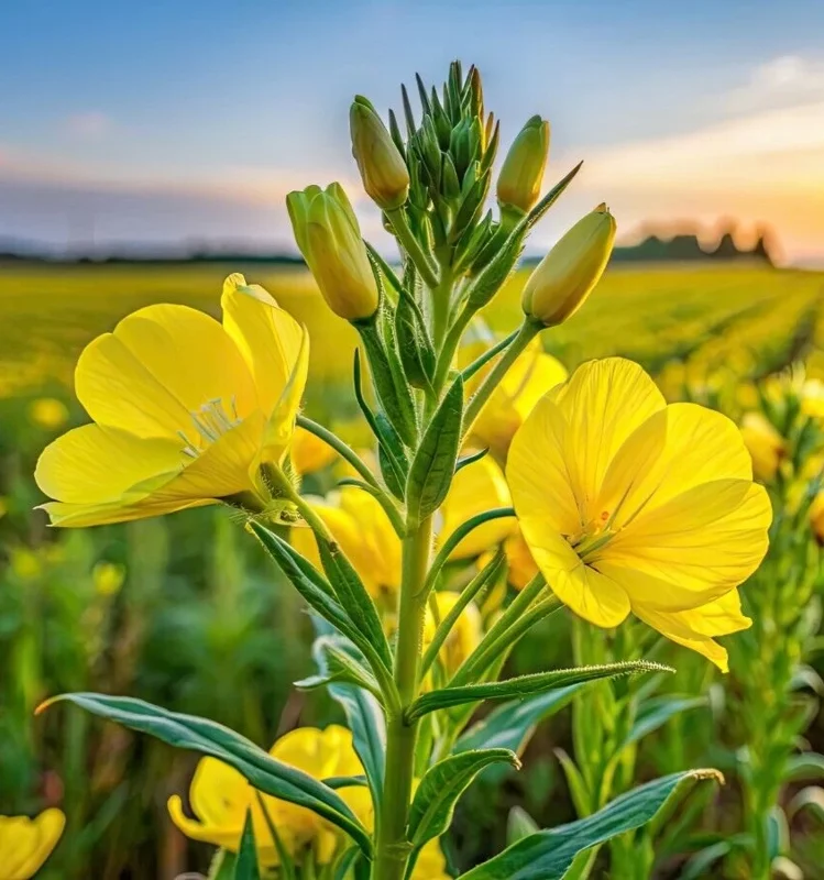 Evening Primrose Seeds - 513 Count, Large Yellow Flowers, Oenothera Biennis, Outdoor - Image 1