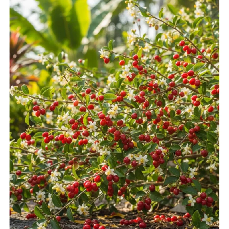 Jamaican Cherry Live Plant - Muntingia Calabura Tropical Fruit Tree 4-8 Inch Jamaican Cherry Live Plant - Muntingia Calabura Tropical Fruit Tree 4-8 Inch - Image 7