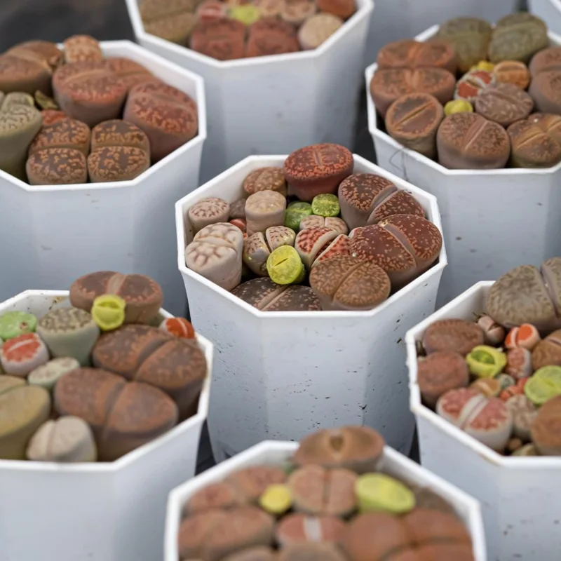 Lithops Live Plants - Colorful Living Stone Succulents (10-50 per order) Lithops Live Plants - Colorful Living Stone Succulents (10-50 per order) - Image 7