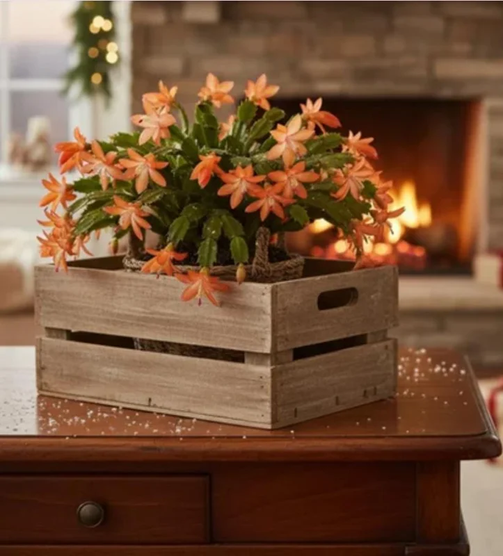Orange Thanksgiving Cactus Live Plant – 8 Inch Tall – 6 Inch Pot – Holiday Blooming Houseplant Orange Thanksgiving Cactus Live Plant – 8 Inch Tall – 6 Inch Pot – Holiday Blooming Houseplant - Image 5