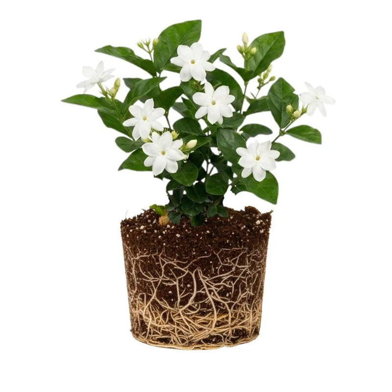 Orleans Jasmine Live Plant - Fragrant White Flower Blooms, 4-6 Inch Tall, Indoor/Outdoor - Image 1