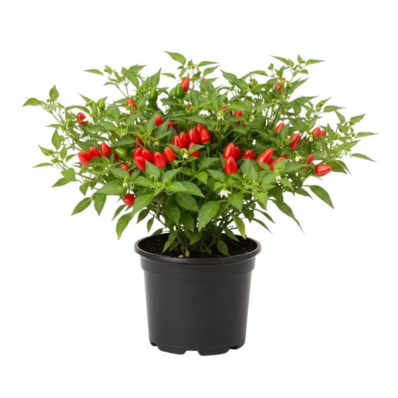 Pequin Pepper Plant Live – 3-5 Inch Tall, Hot Edible Pepper, for Patio & Garden - Image 1