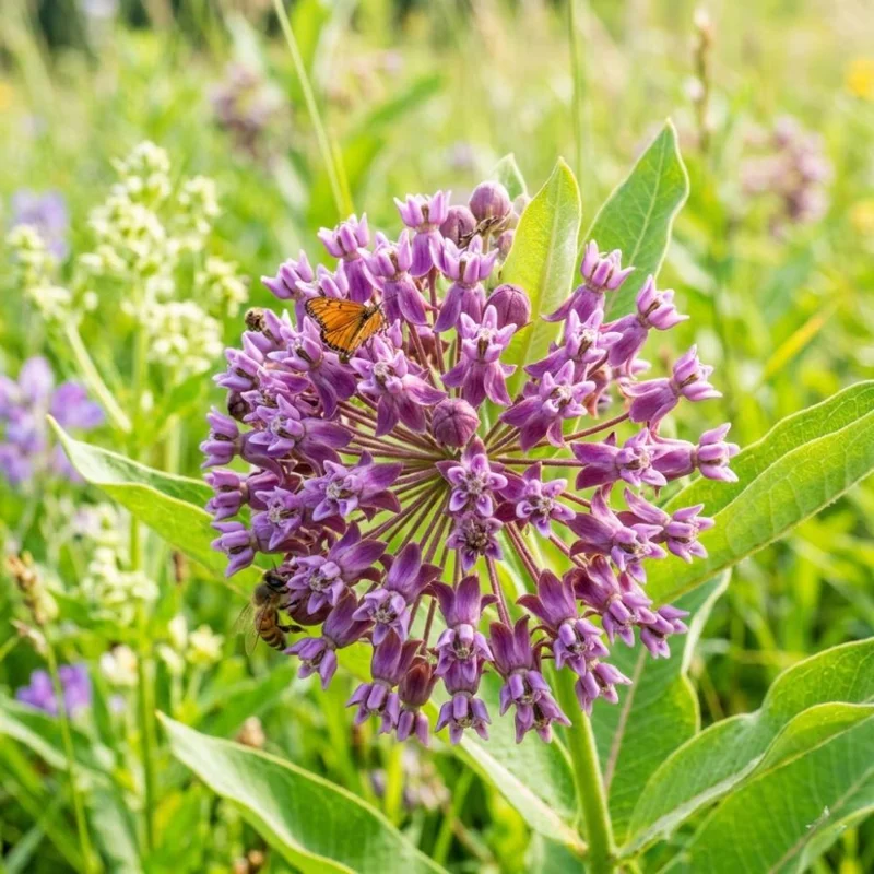 Purple Milkweed Live Plant – 12-18 Inches Tall – Outdoor Perennial for Pollinators Purple Milkweed Live Plant – 12-18 Inches Tall – Outdoor Perennial for Pollinators - Image 3