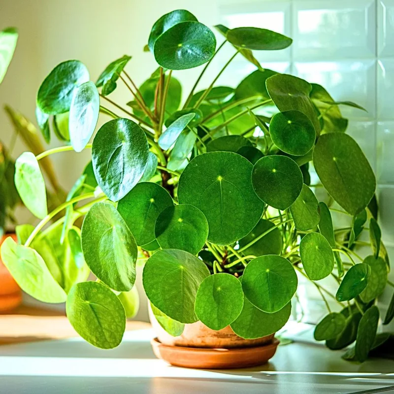 Set of 2 Chinese Money Plant Live Plants, Pilea Peperomioides, Easy Care Indoor Houseplant in 2 Inch Pots Set of 2 Chinese Money Plant Live Plants, Pilea Peperomioides, Easy Care Indoor Houseplant in 2 Inch Pots - Image 4