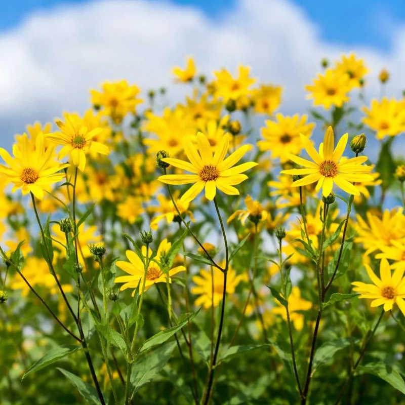 20 Jerusalem Artichoke Seeds - Helianthus Tuberosus Sunchoke Plant, Yellow Flowers, Edible Root Vegetable, Outdoor Garden Seeds - Image 2