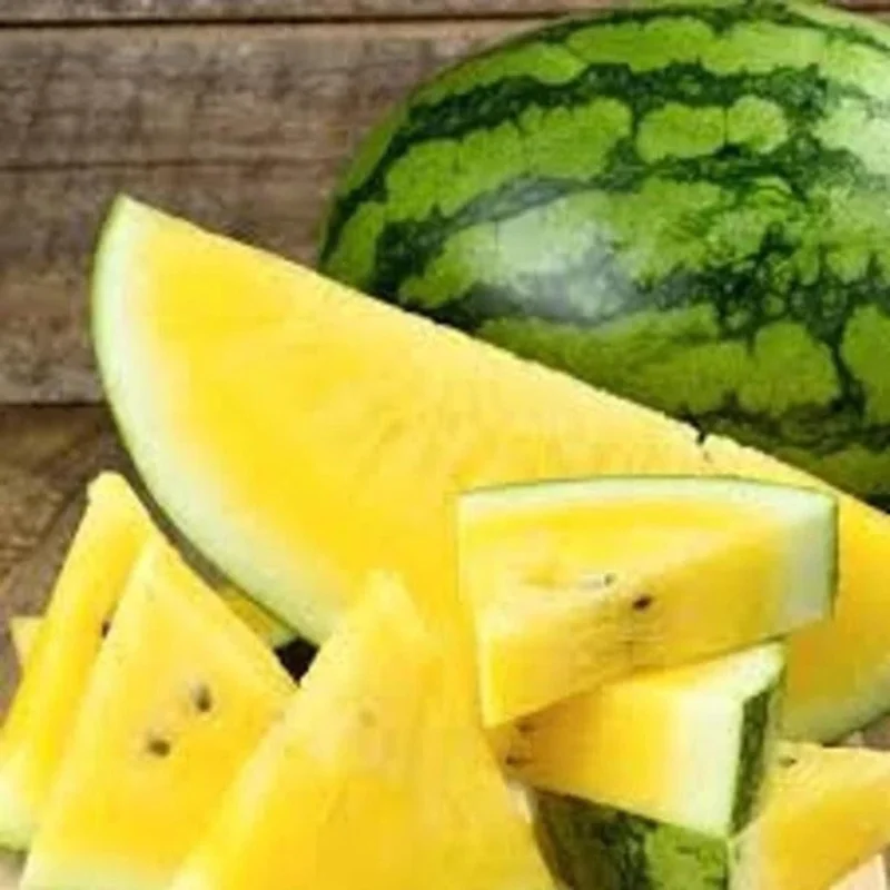 25 Yellow Watermelon Seeds – Rare Heirloom Fruit Seeds – Organic, Non-GMO - Image 1