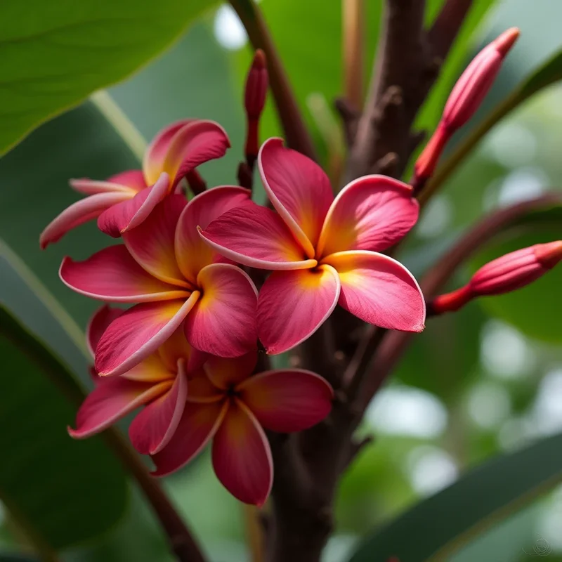 5 Maroon Plumeria Seeds - Hawaiian Flower Perennial Seed - Image 2
