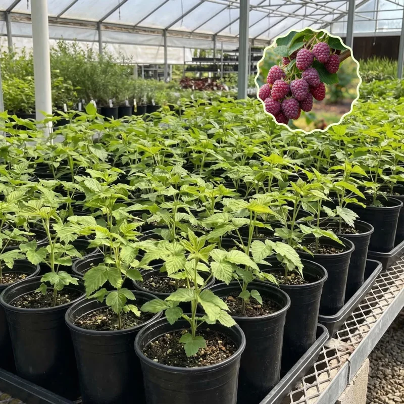 Glencoe Thornless Raspberry Live Plant 4-7in Tall - Purple Berry Bush Starter for Home Garden Glencoe Thornless Raspberry Live Plant 4-7in Tall - Purple Berry Bush Starter for Home Garden - Image 2