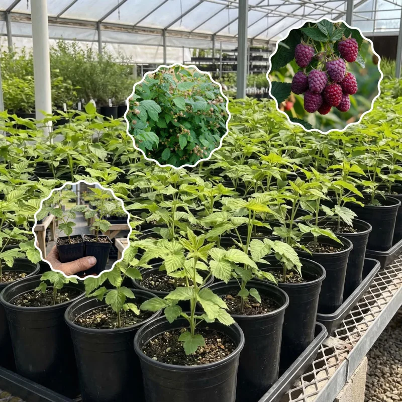 Glencoe Thornless Raspberry Live Plant 4-7in Tall - Purple Berry Bush Starter for Home Garden Glencoe Thornless Raspberry Live Plant 4-7in Tall - Purple Berry Bush Starter for Home Garden - Image 4