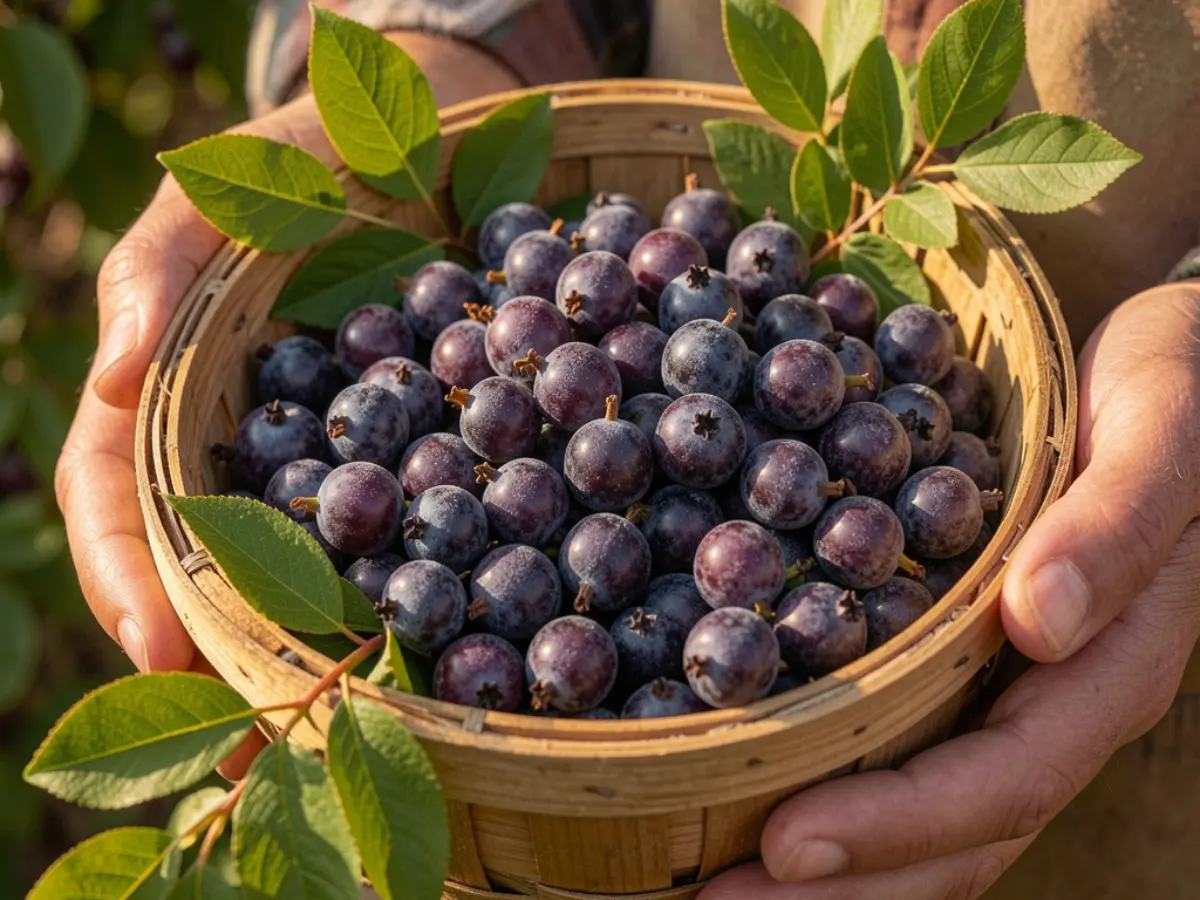Grow Your Own Saskatoon Serviceberries: The Ultimate Guide to Big Harvests harvesting Saskatoon Serviceberries
