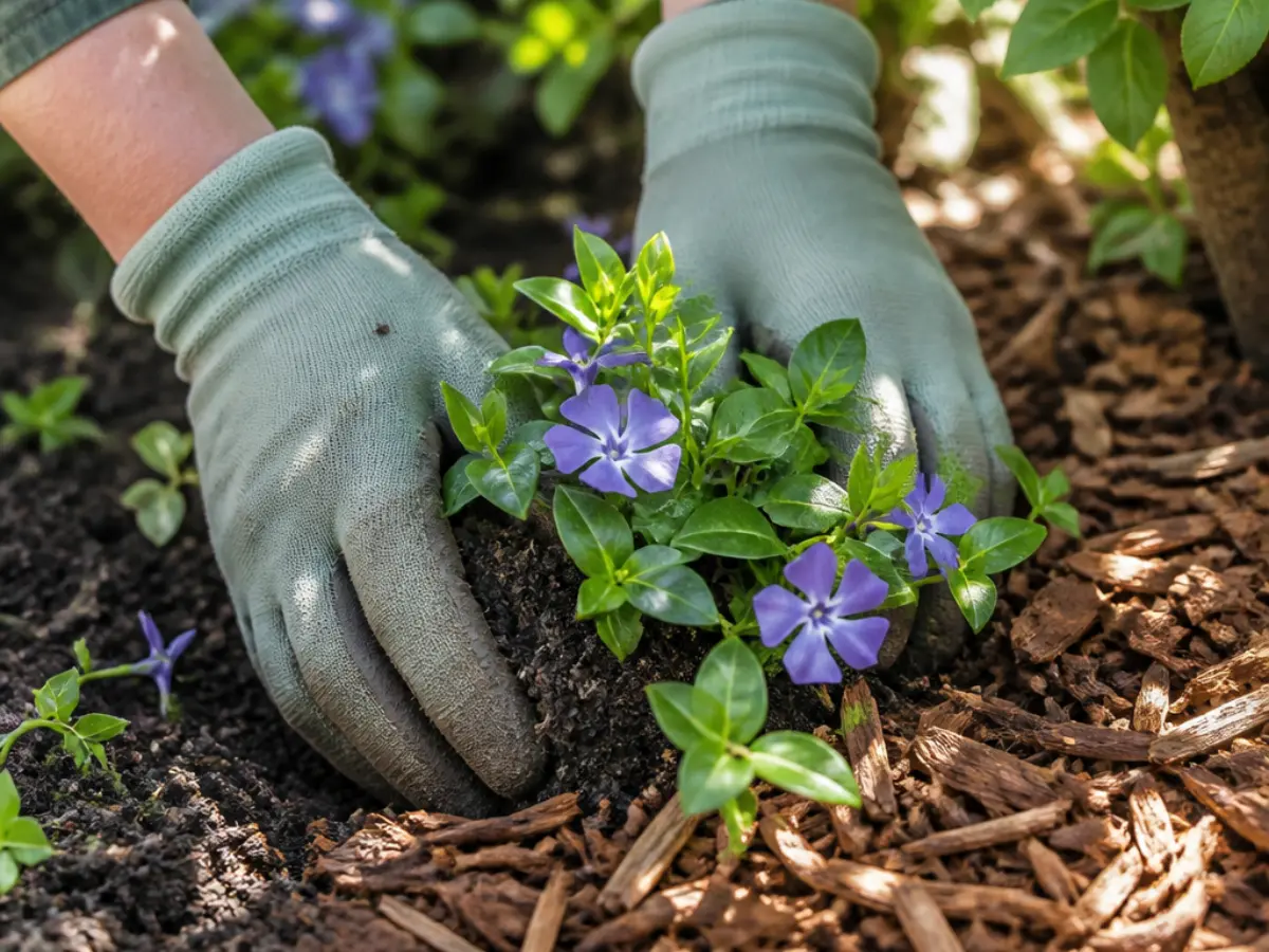 how to potting vinca minor