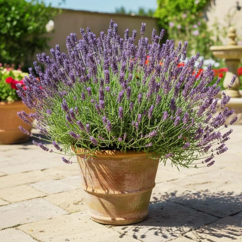 Lavender Live Plant in 4 Inch Pot, 4-5 Inches Tall, Vibrant Purple Flowers Lavender Live Plant in 4 Inch Pot, 4-5 Inches Tall, Vibrant Purple Flowers - Image 3