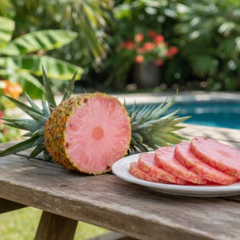 Pinkglow Pineapple Seeds - 15+ Rare Pink Pineapple Seeds for Home Garden - Image 1