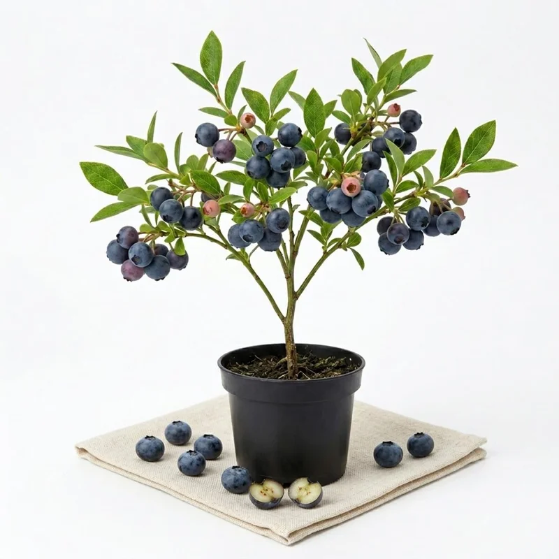 Wild Huckleberry Live Plant 2-4 Inch Tall in 1.5" Pot - Edible Berry Shrub Outdoor - Image 1