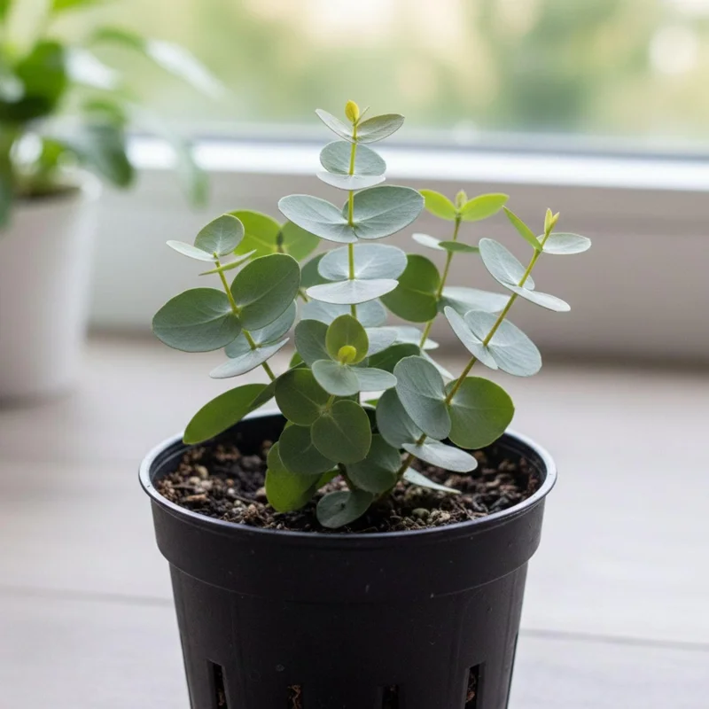 Baby Blue Eucalyptus Live Plant – Fragrant Blue-Green Foliage – 3-inch Pot - Image 1